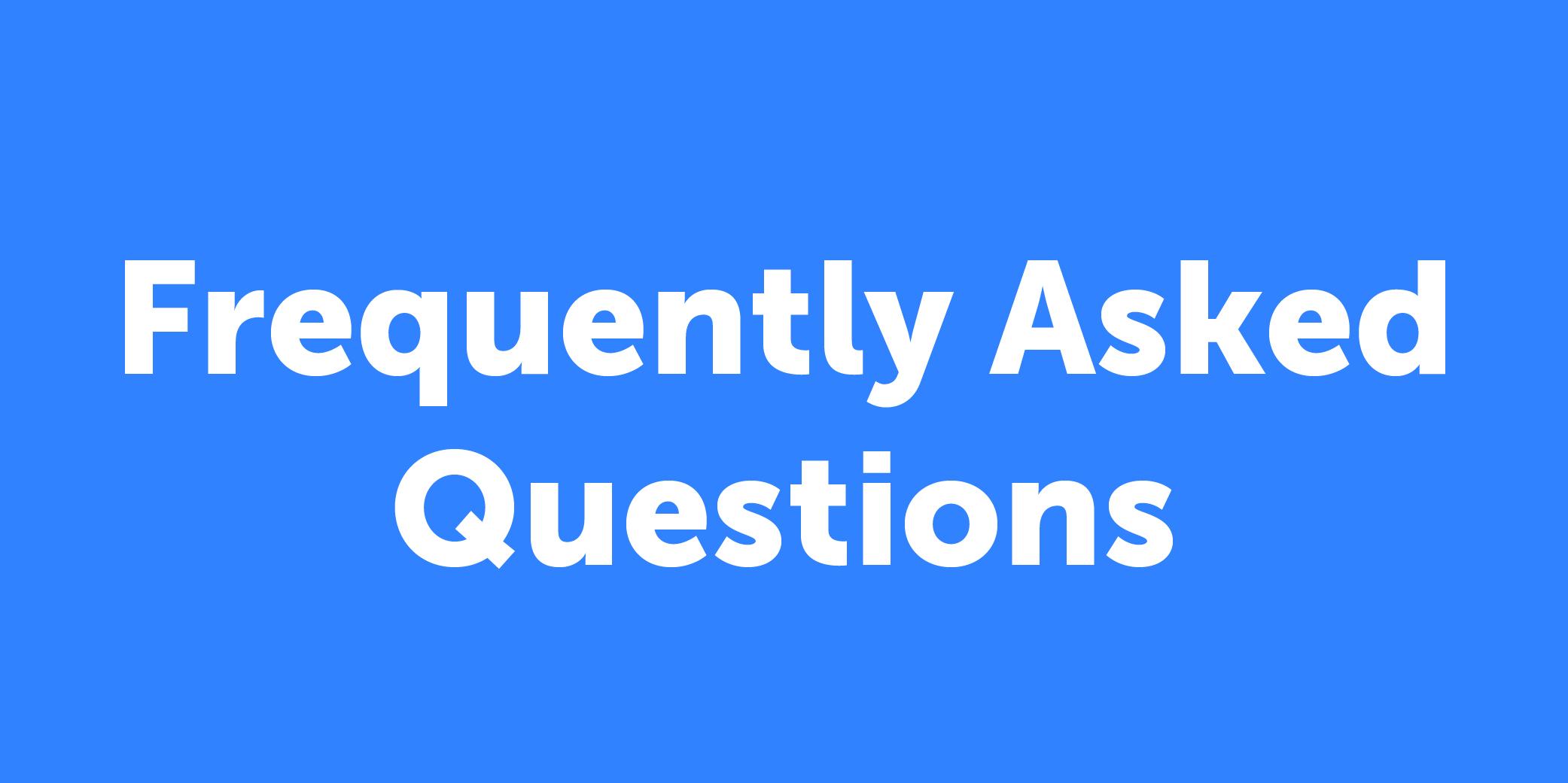 FAQ button