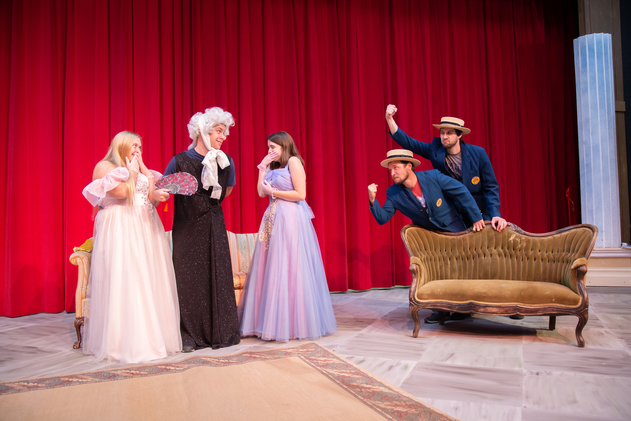 Actors rehearsing