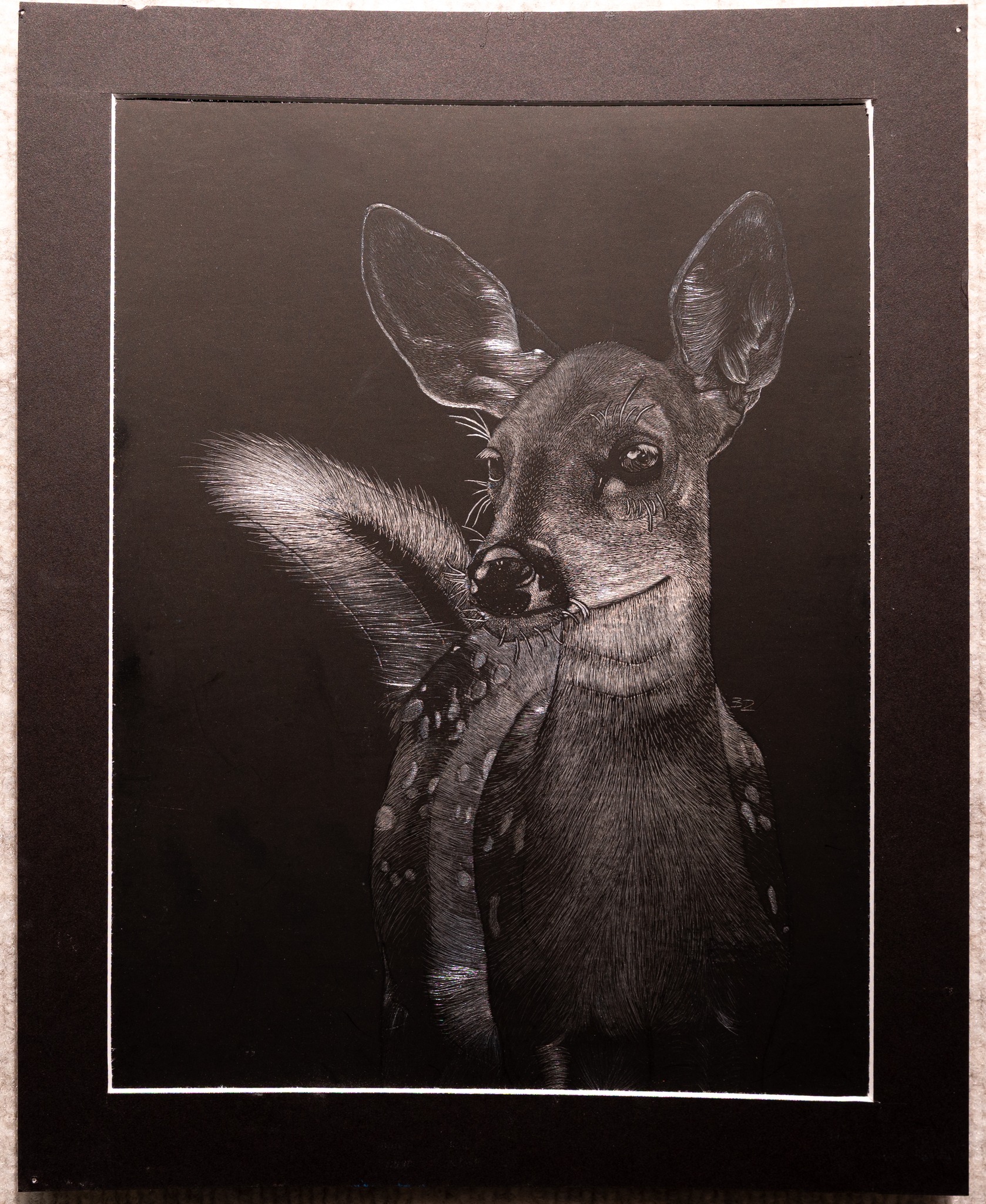 drawing of a deer