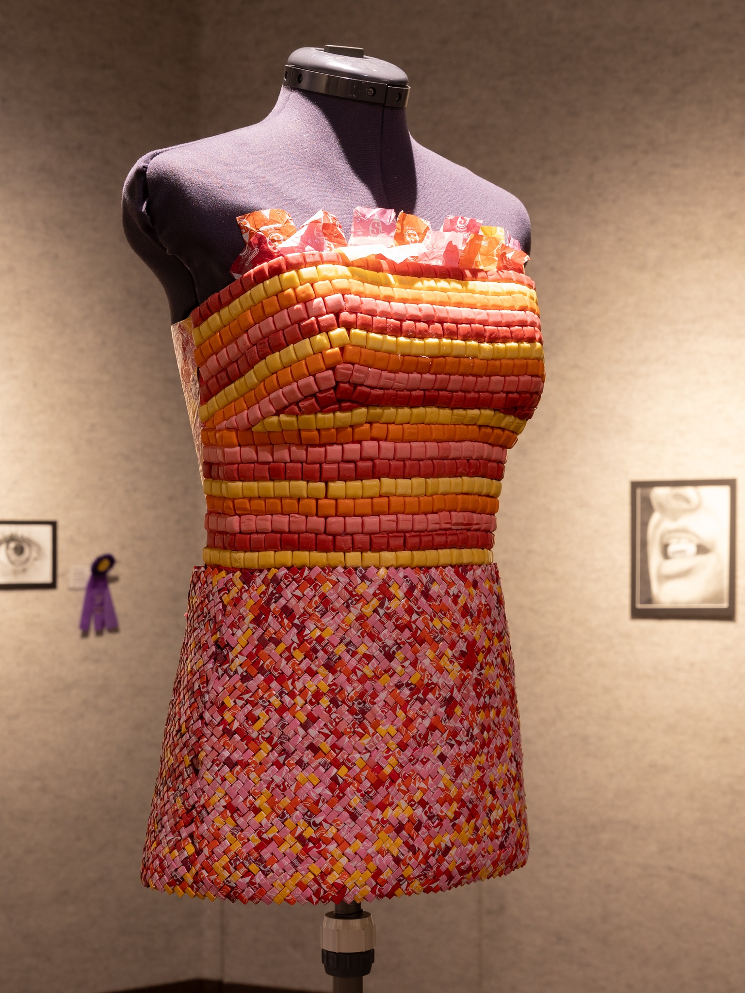 dress made of starbursts 