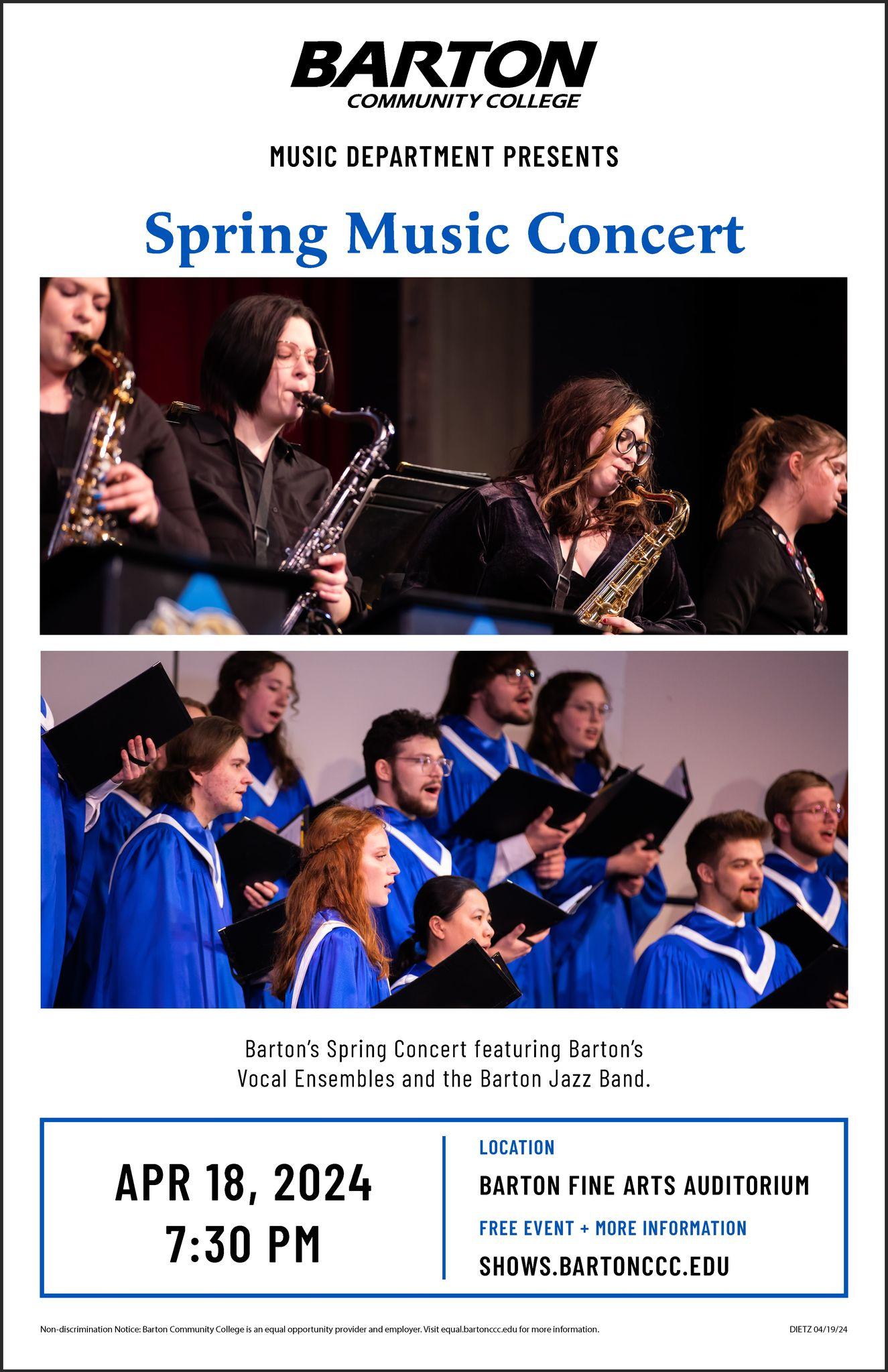 singers singing and saxophone players playing