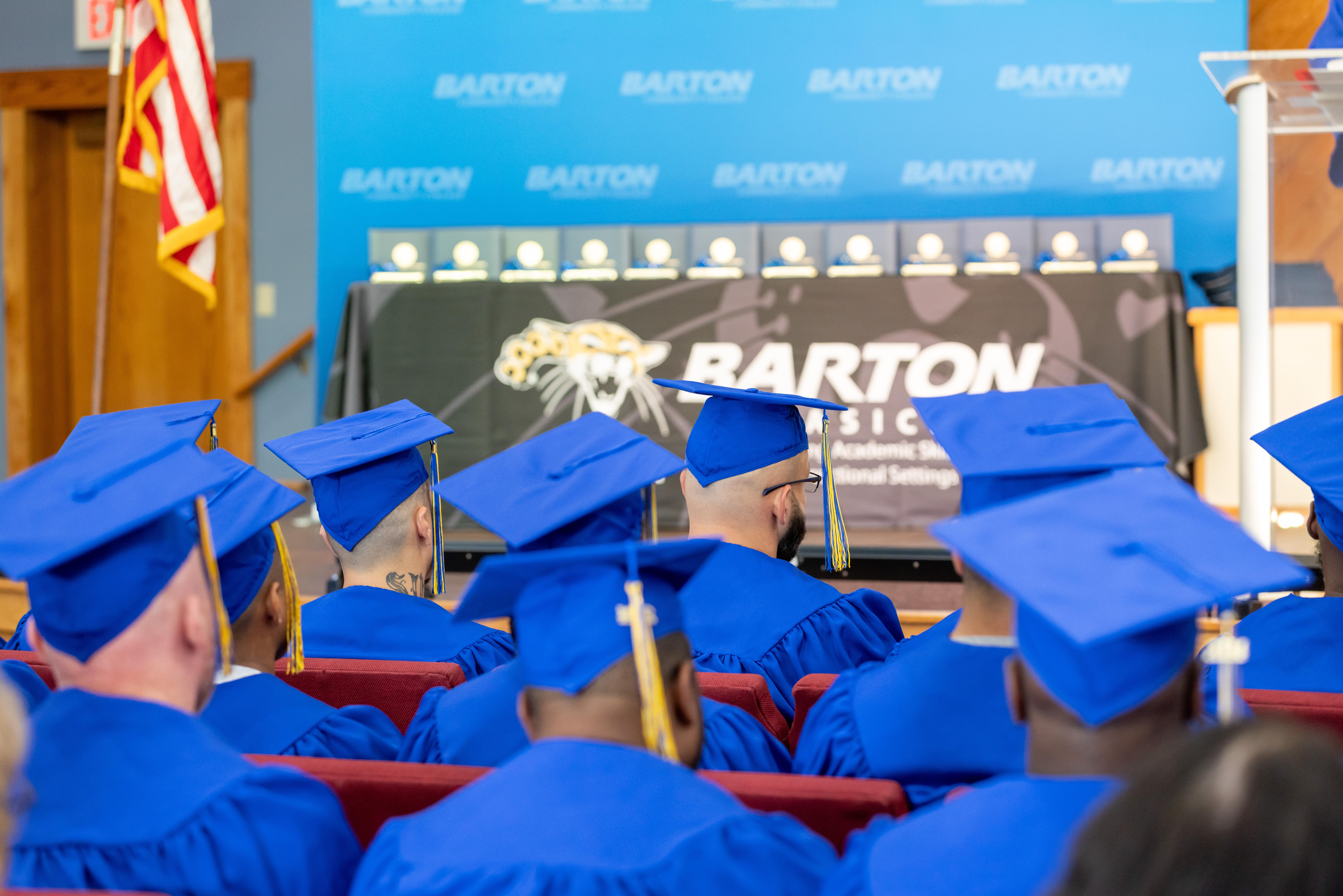 Barton Community College graduates at Ellsworth Correctional Facility participate in the annual Learning Celebration.