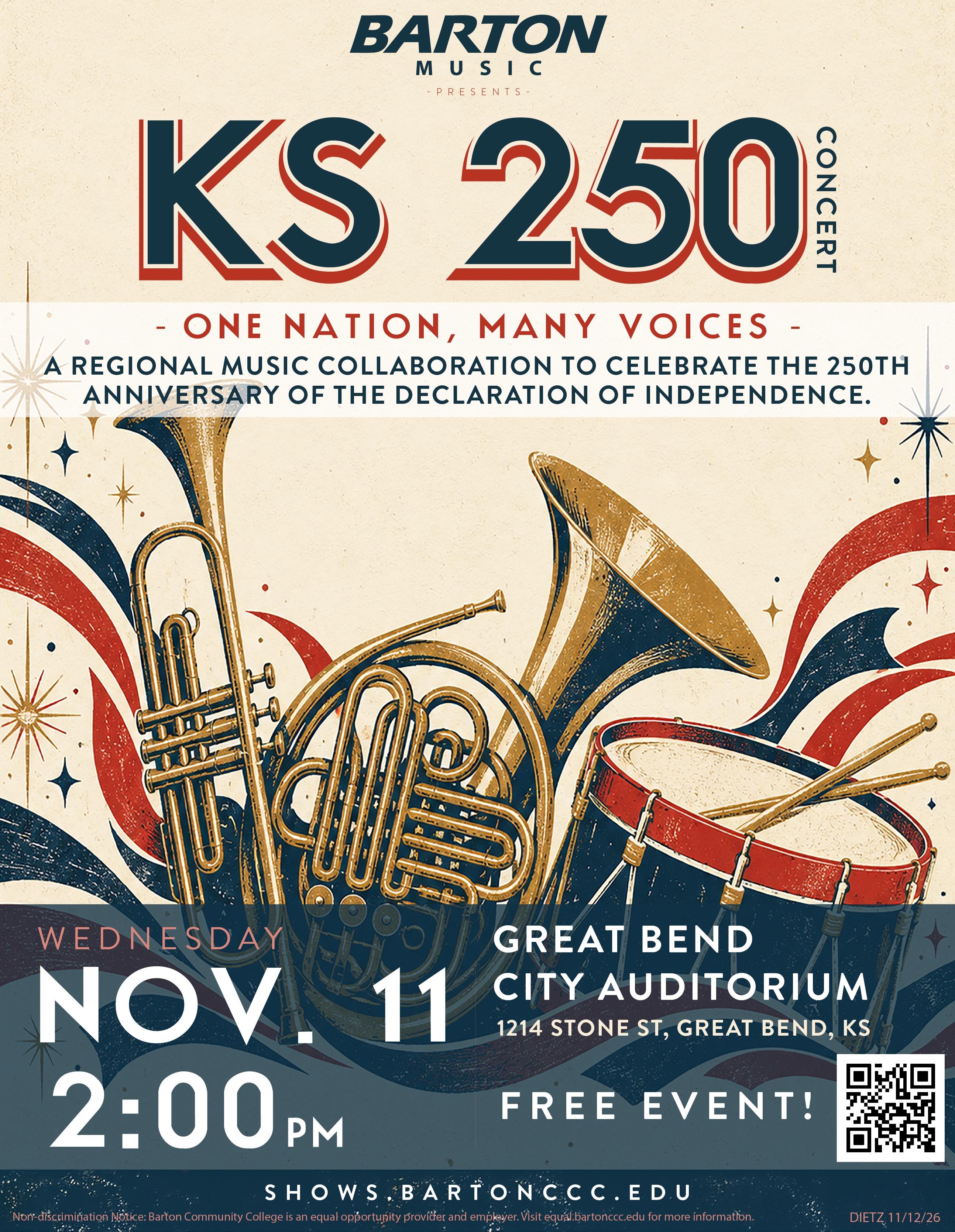 united states and music themed poster