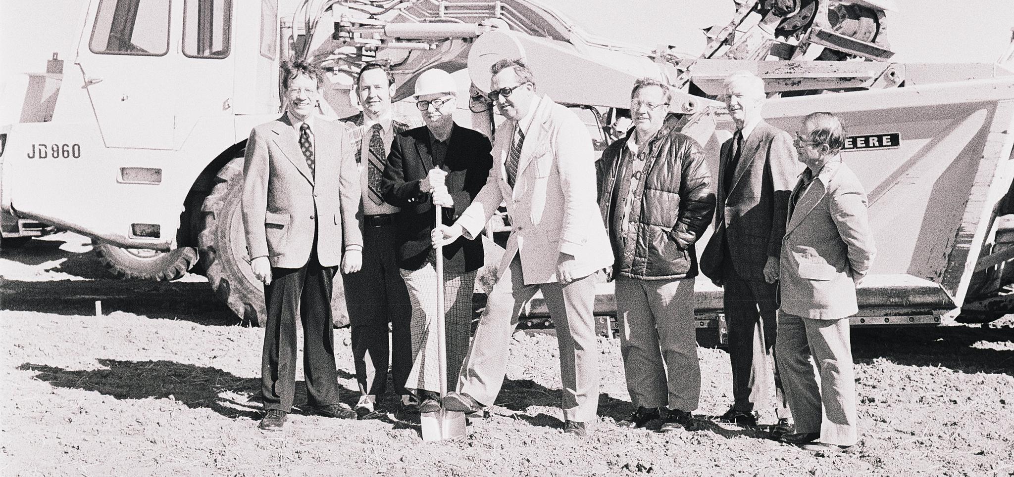 Groundbreaking ceremony in 1969