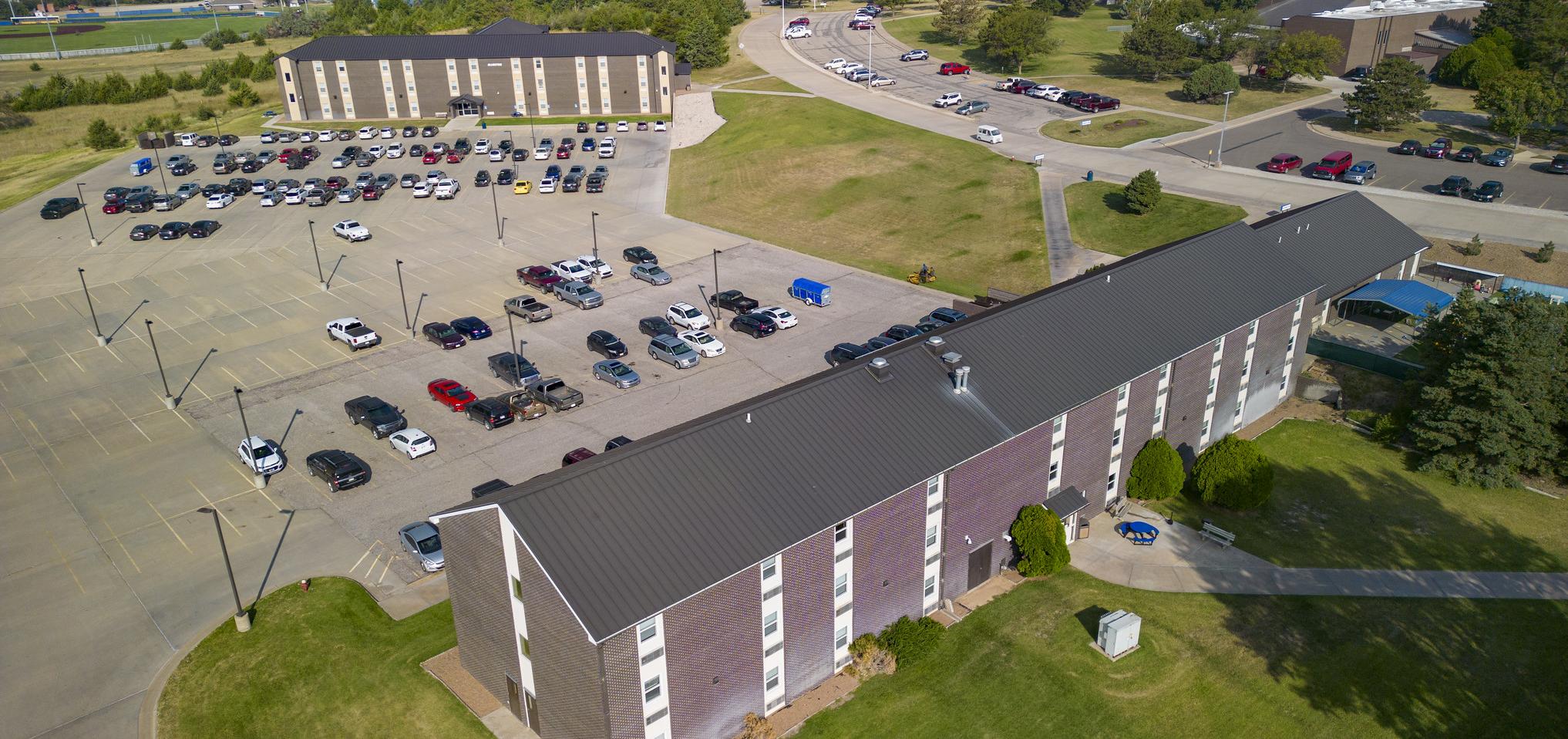 Campus housing buildings at Barton