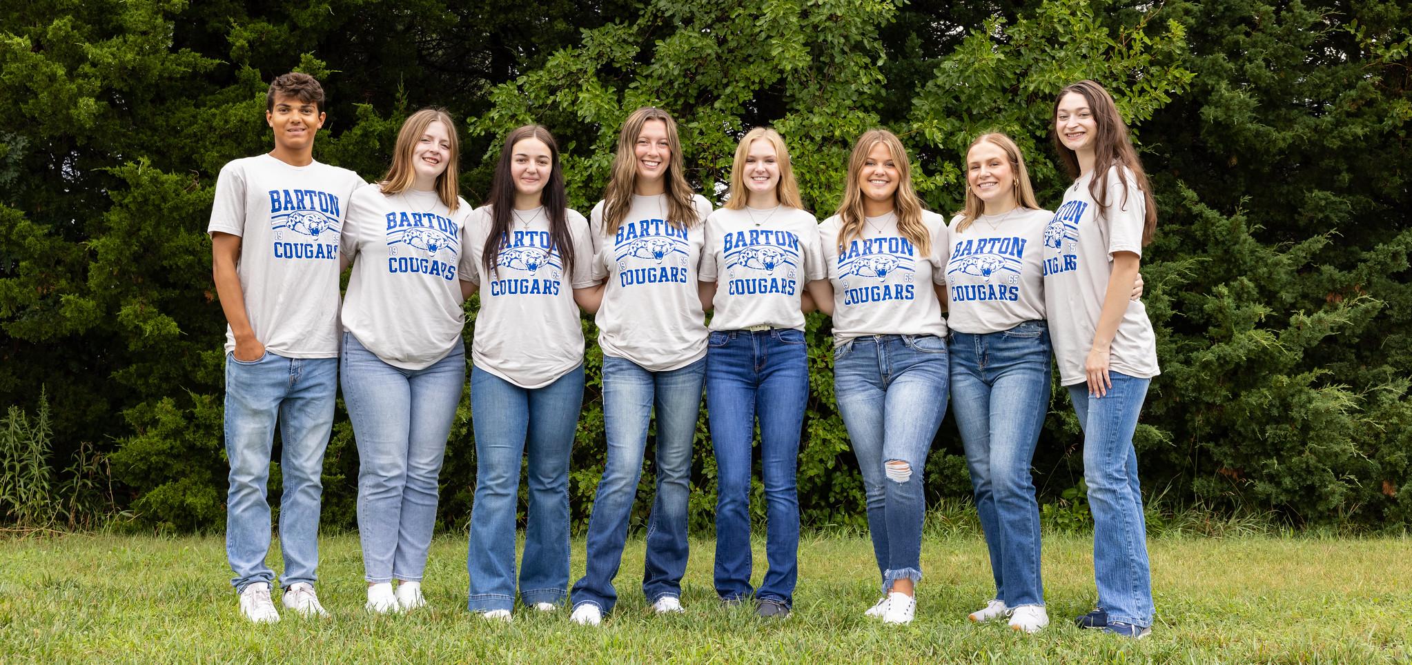 Group of 2024 ambassadors in matching shirts