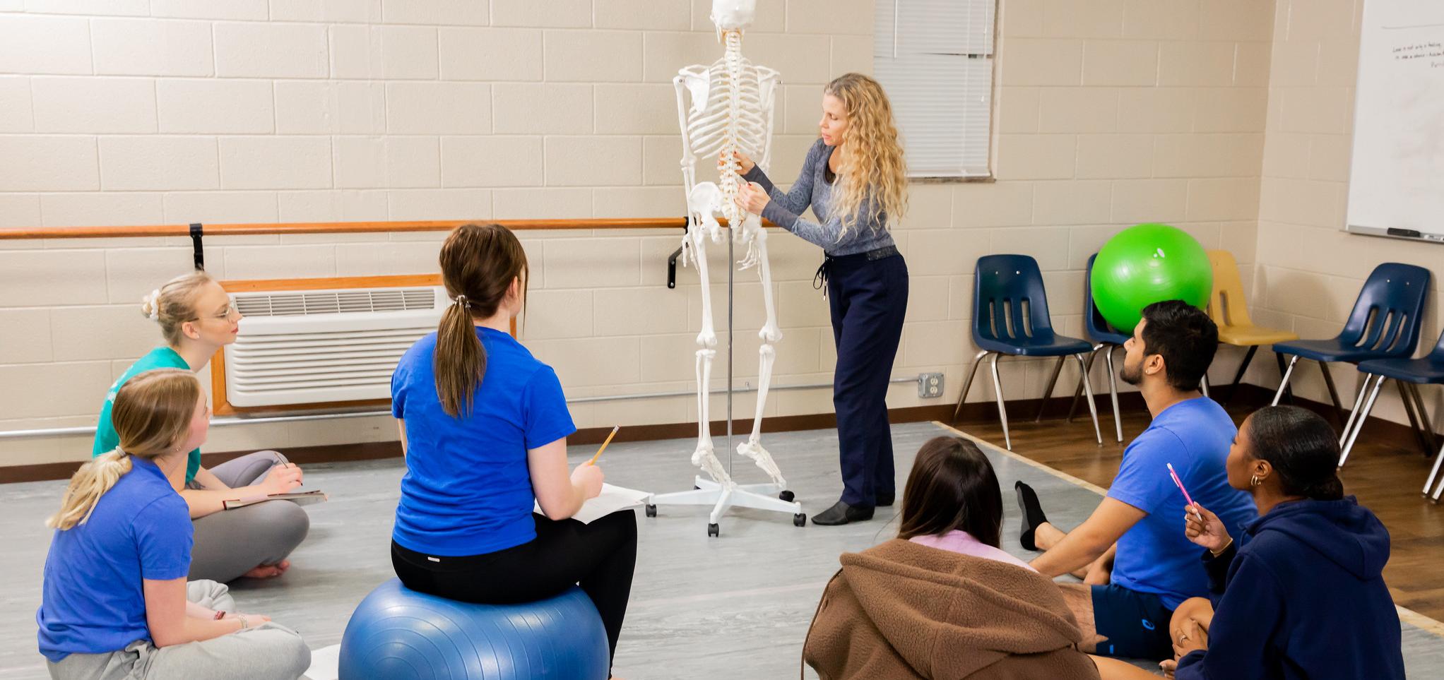 Danika instructs Barton Dance instruction students